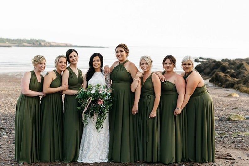 Olive bridesmaid dresses