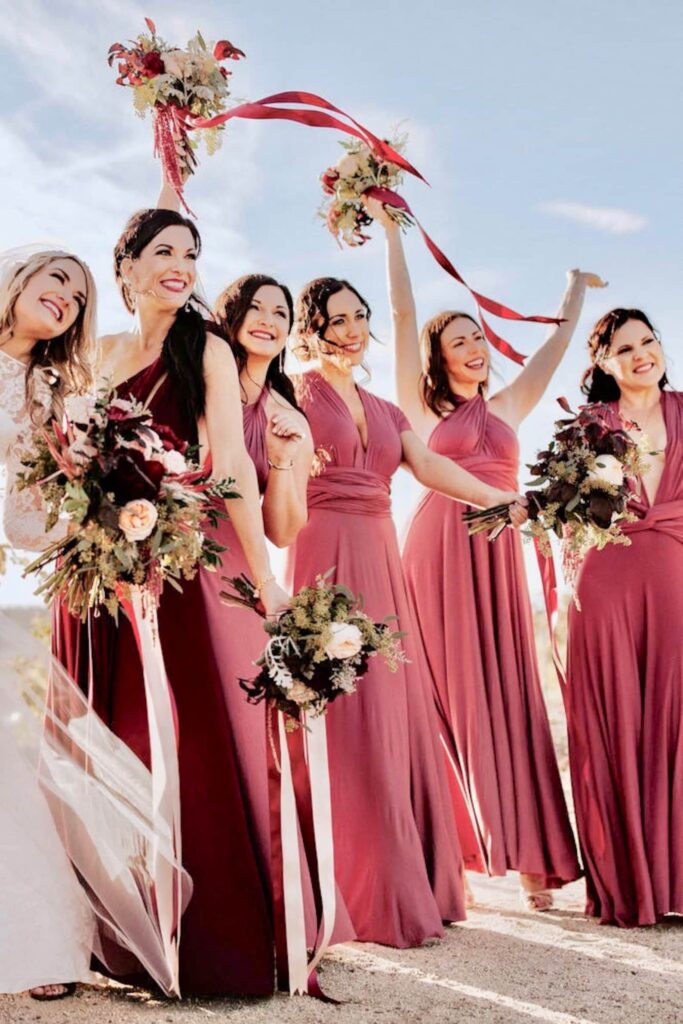 Dark Dusty Pink Dresses