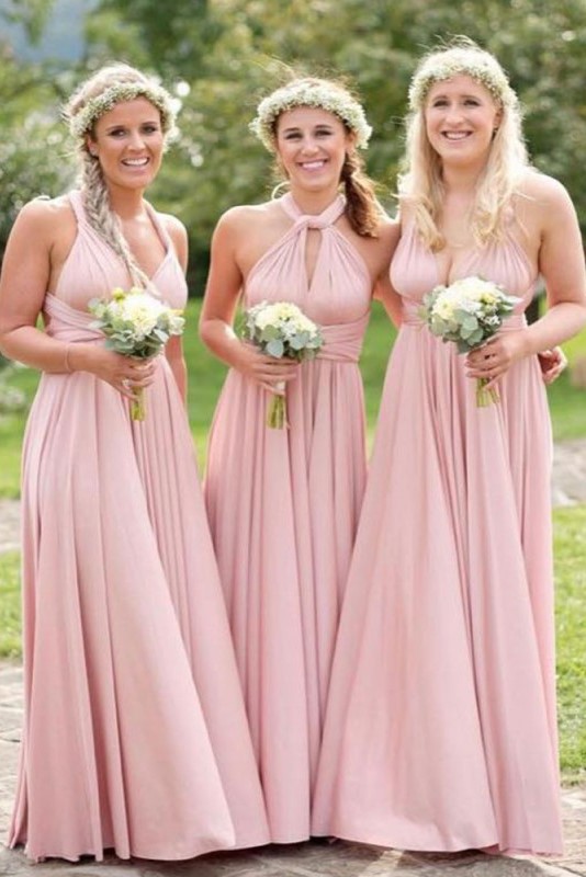 Dusty Pink Infinity Dress